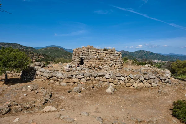 Great Archaeological Complex Nuraghe Ortali Monti Village — Zdjęcie stockowe