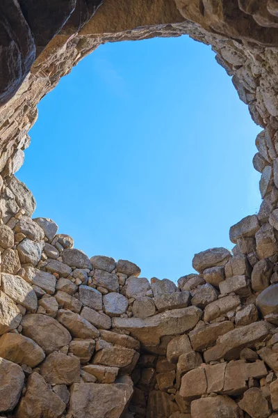 Great Archaeological Complex Nuraghe Ortali Monti Village — Foto de Stock