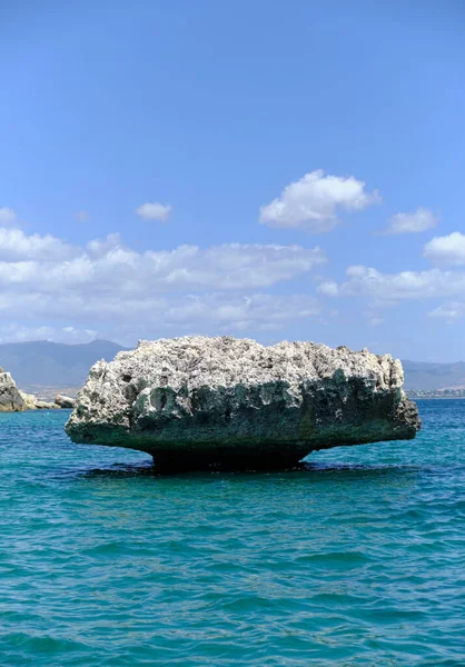 Mushroom Rocks Beach Cagliari Sardinia — Foto de Stock