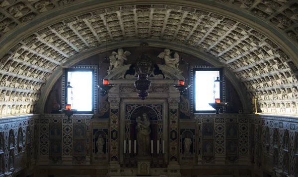 Interior View Santa Maria Meaning Saint Mary Cathedral Church Castello — стокове фото