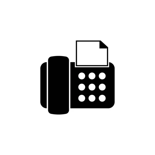 Fax Phone Machine Office Telephone Flat Vector Icon Illustration Simple — Archivo Imágenes Vectoriales