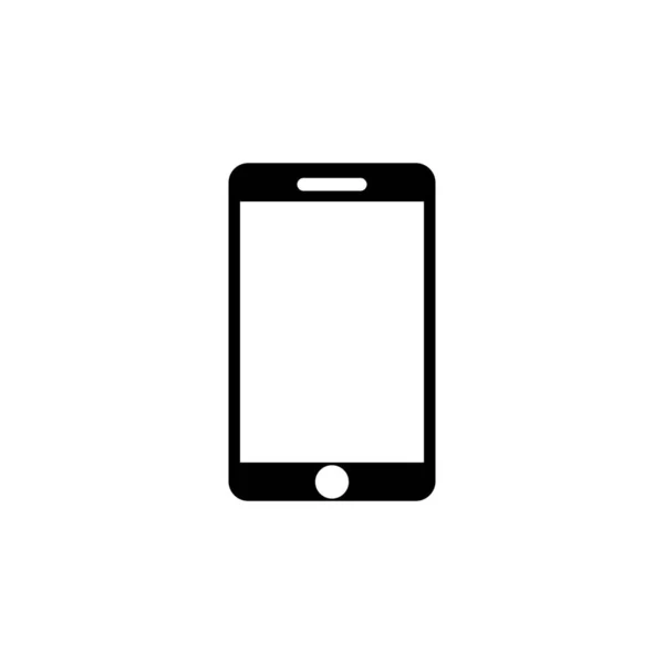 Smartphone Teléfono Móvil Con Pantalla Táctil Icono Vector Plano Ilustración — Archivo Imágenes Vectoriales