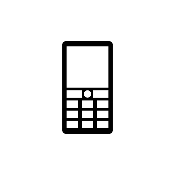 Teléfono Celular Teléfono Móvil Comunicador Icono Vector Plano Ilustración Símbolo — Archivo Imágenes Vectoriales