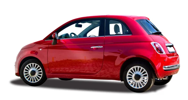 Fiat 500 isolated in white