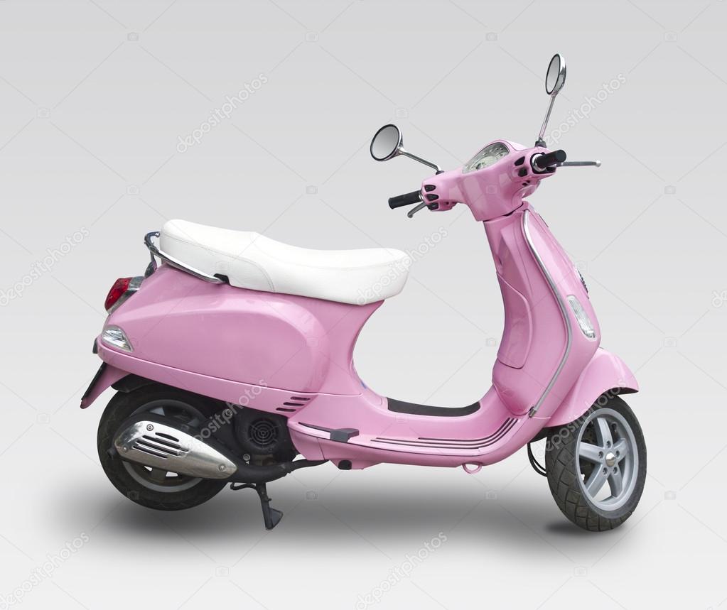 motor skuter pink