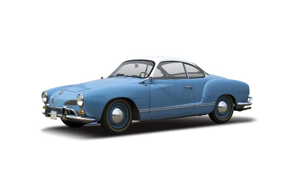 Karmann Ghia Белом Фоне Салоники Греция Мая 2014 Года — стоковое фото