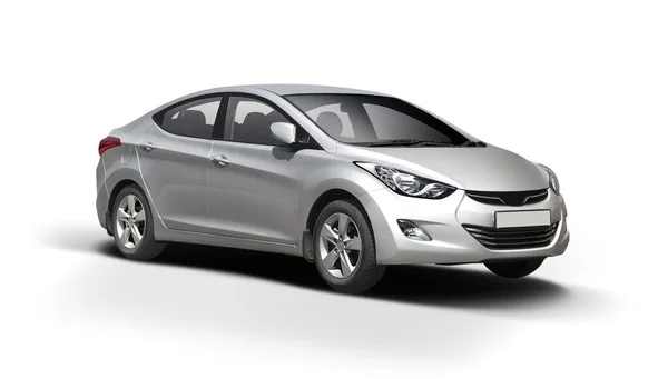 Beyaz arka plan üzerinde izole aile arabası