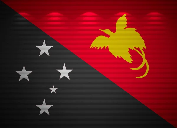 Papua Yeni Gine bayrağı duvar, arka plan — Stok fotoğraf