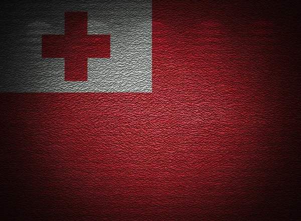 Tonga flag wall, abstract grunge background — Stock Photo, Image