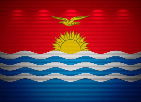 Kiribati bayrak duvar, arka plan — Stok fotoğraf