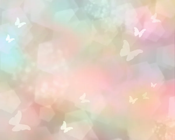 Pink shine with butterflies as abstract lights background — Stock Photo, Image