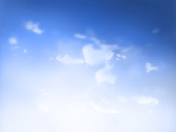 Den blå himlen med moln, bakgrund — Stockfoto