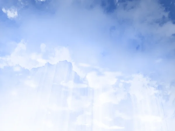 Το γαλάζιο του ουρανού με σύννεφα, φόντο — Φωτογραφία Αρχείου
