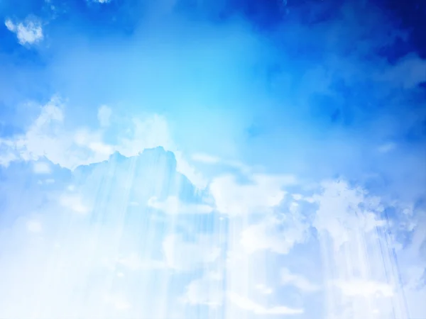 The blue sky with clouds, background — Stock Photo, Image