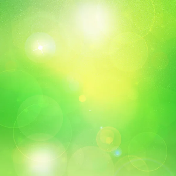 Natural green abstract background with lights — Stock Photo, Image