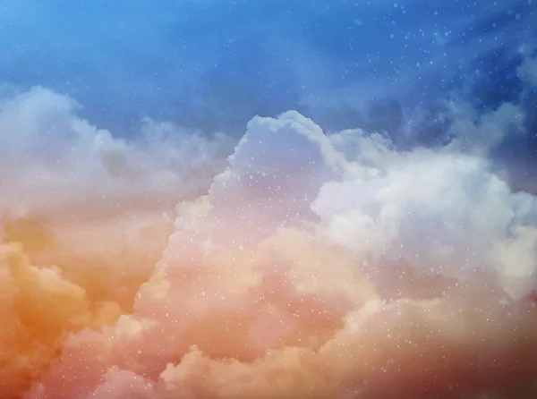 Barva oblohu s mraky — Stock fotografie