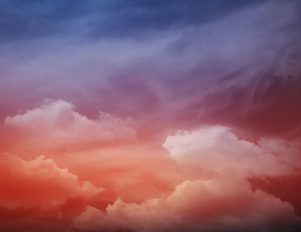 Color sky with clouds Stock Photo