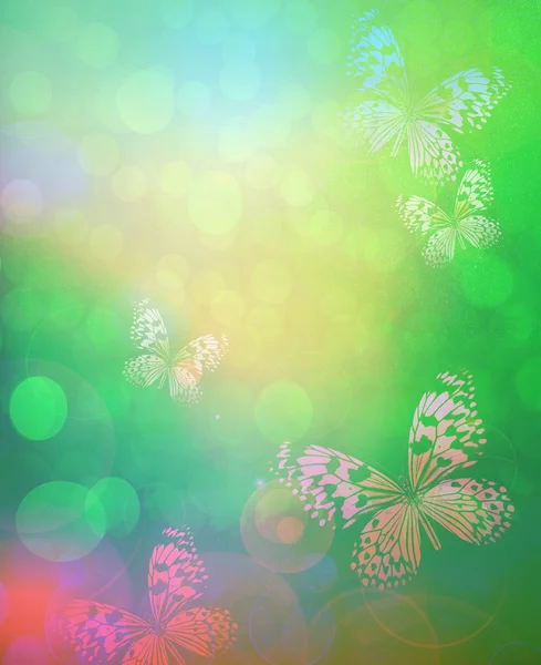 Sole con farfalla — Foto Stock