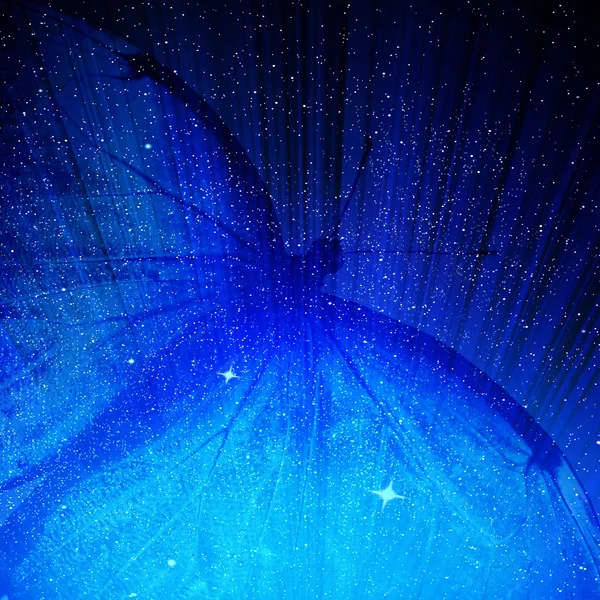 Mariposa azul sobre fondo azul —  Fotos de Stock