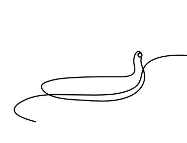 Beyaz arkaplanda muz çizimi