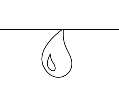 Beyaz arkaplanda çizgi çizimi olarak soyut düşüş