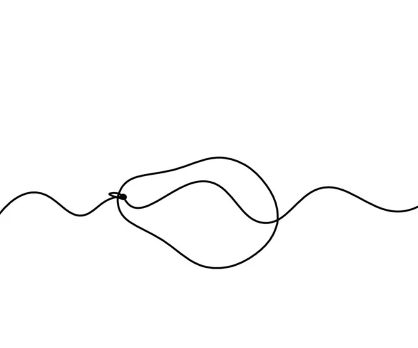 Ligne Dessin Avocat Sur Fond Blanc — Image vectorielle