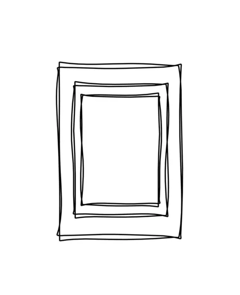 Quadro Abstrato Para Imagem Como Desenho Linha Branco Como Fundo — Vetor de Stock