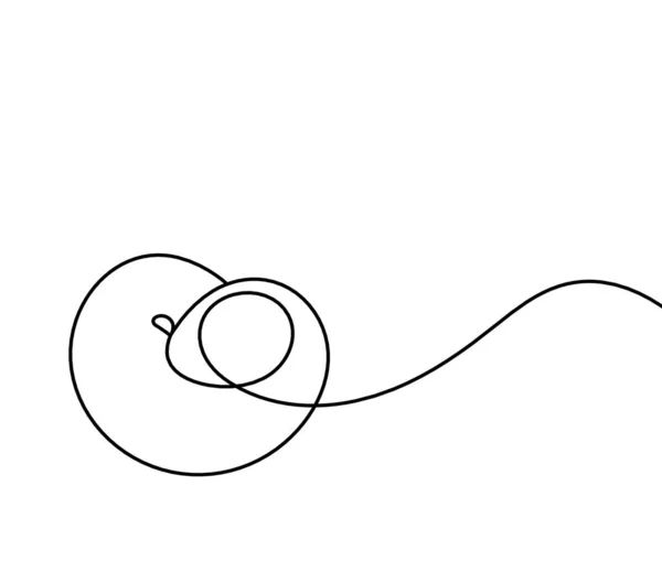 Малюнок Лінії Абрикоса Персик Нектар Слива Білому Тлі — стоковий вектор