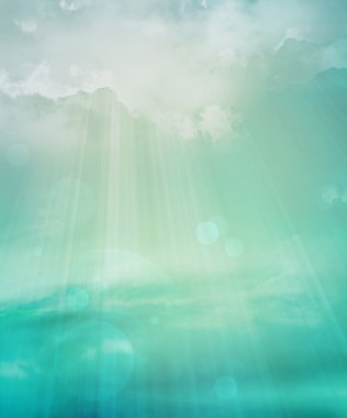 renkli gökyüzü bulutlu