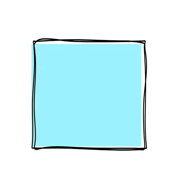 抽象的彩色正方形 以白色为背景的线条绘图 — 图库矢量图片
