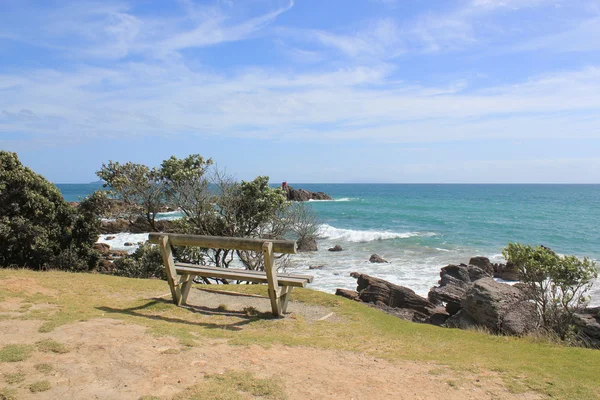 Widok mount maunganui w Nowej Zelandii — Zdjęcie stockowe