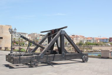 Catapult of Alghero, Sardinia, Italy clipart
