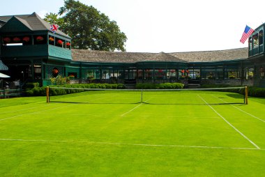 Front Court, International Tennis Hall of Fame, Newport, RI clipart