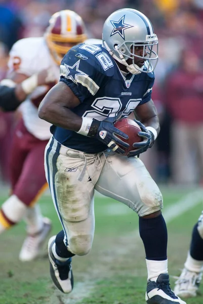 Emmitt Smith Playing Washington Redskins December 2002 Image Taken Color — Stock Photo, Image