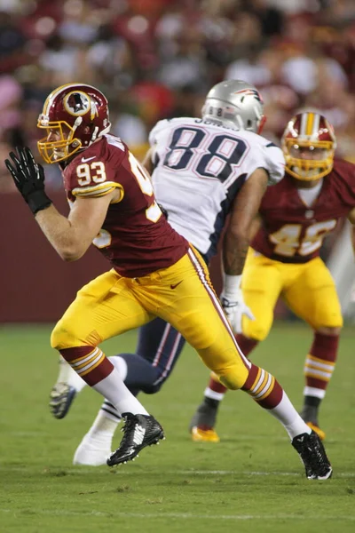 Ryan Kerrigan Corriendo Pasajero Partido Fútbol Nfl Entre Los New — Foto de Stock