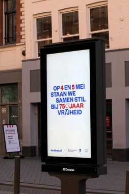 Billboard 4 ve 5 Mayıs Amsterdam 'da Hollanda 4-5-2020