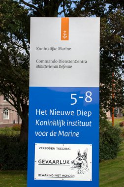Billboard Koninklijke Deniz Komandosu DienstenCentra Den Helder 'de Hollanda 23-9-2019