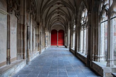 Utrecht 'teki Domkerk Kilisesi Koridoru 27-12-2019