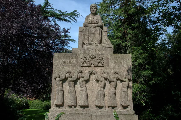 Monumento Para Rainha Emma Amsterdã Holanda 2019 — Fotografia de Stock