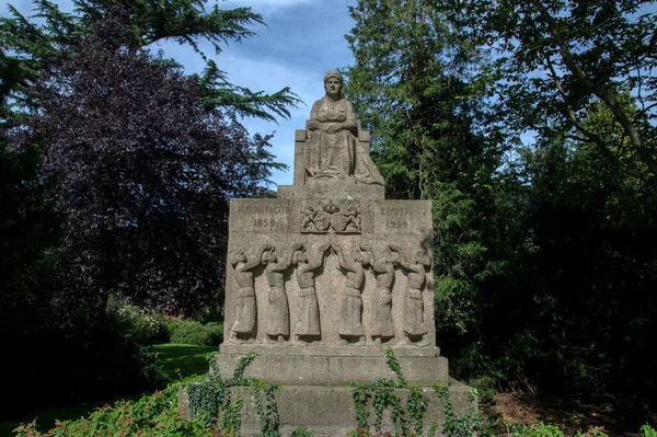 Monument Voor Koningin Emma Amsterdam 2019 — Stockfoto