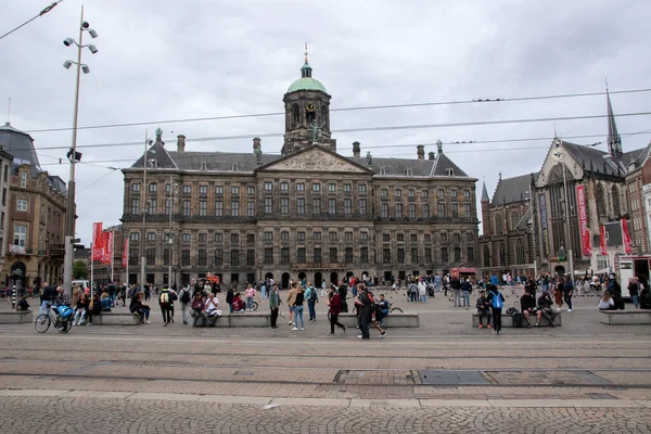 Palais Sur Barrage Amsterdam Pays Bas 2021 — Photo
