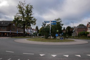 Bilthoven 'daki Yuvarlak Sokak Hollanda 25-9-2020
