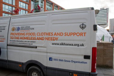 Sikh Sewa Organizasyonu Manchester İngiltere 'deki Evsizlere Yardım Derneği 8-12-2019