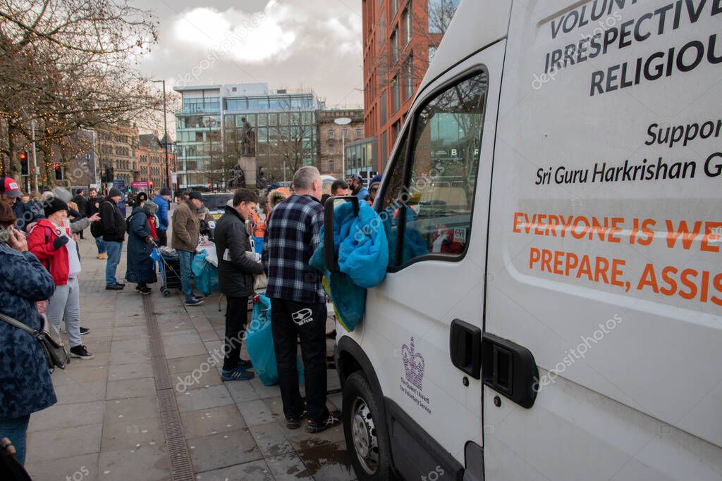 Sikh Sewa Organization Charity For The Homeless At Manchester England 8-12-2019