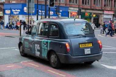 Manchester İngiltere 'de Taksi 8-12-2019