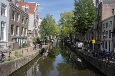 Amsterdam 'daki 218 no' lu köprüden Hollanda 14-9-2018