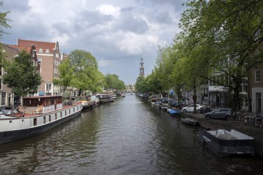 Amsterdam 'daki Berensluis Köprüsünden Görüntü Hollanda 5-8-2021
