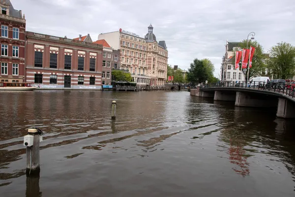 Amsterdam Daki Halvemaansbrug Görünüm 2021 — Stok fotoğraf