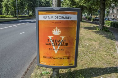 Hollanda 'nın Amsterdam' daki Portakal Müzikalinin Billboard 'u 2018