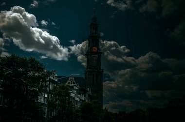 Amsterdam 'daki Westerkerk Kilisesi Hollanda 2-7-2019 